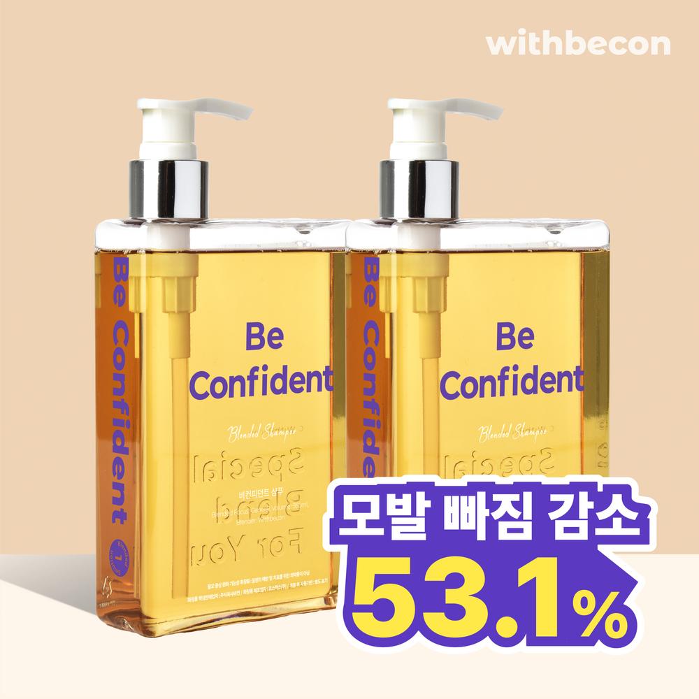 С шампунем Beacon Dandruff Care Beaconfident Hair Loss Shampoo Functional Shampoo, 2 шт., 360 мл