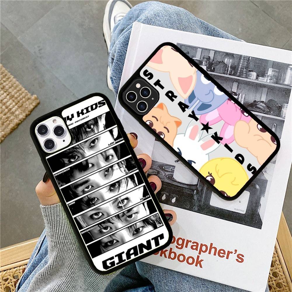 1 шт. Модный K-pop чехол S-Stray-Kids для iPhone 17 16 15 14 13 Plus 12 11 Pro Max, PC+TPU, задняя крышка