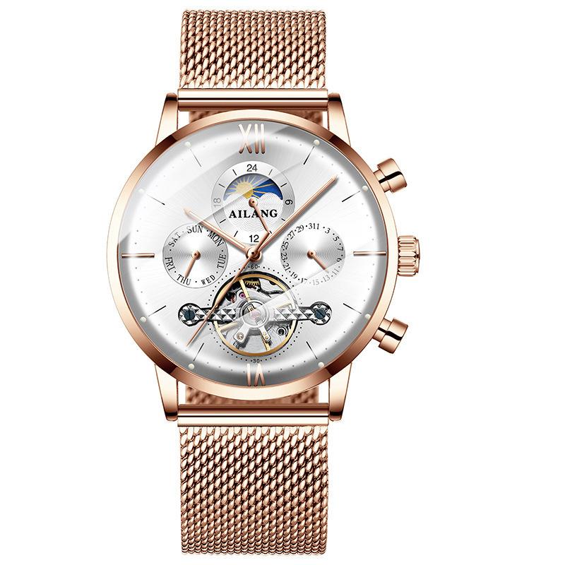 AILANG Watch Fashion Fully Automatic Mechanical Watch Male Watch Hollow Men's Watch Source