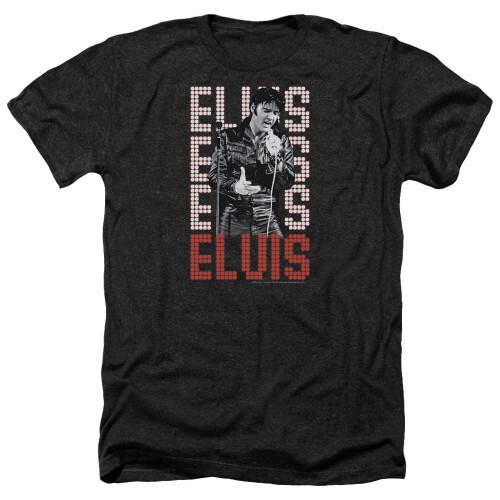 Elvis Presley 1968 Classic Adult Heather Black Unisex T-Shirt
