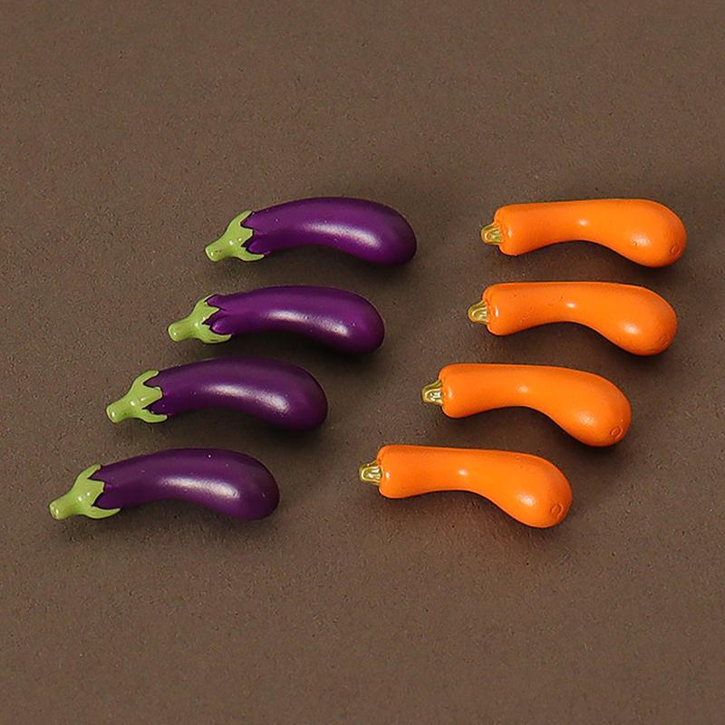 6 шт. набор для кукольного домика, имитация овощей, миниатюрные украшения для кукольного домика 1/12, игрушки для кухни, игровые игрушки