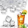 Fake Ice, Clear Fake Ice Cubes Acrylic, Acrylic Decorative Ice Cubes for Photography Accessories Props Decoration Vase Fillers