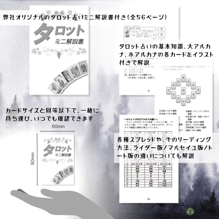 The Guardian of the Night English Tarot Reading Japanese Instruction Manual Authentic 78 Tarot Cards Tarot, Version, Instructions, Included,