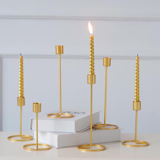 Железные ремесла подсвечник с одной головкой, подсвечник, декор свадебного обеденного стола