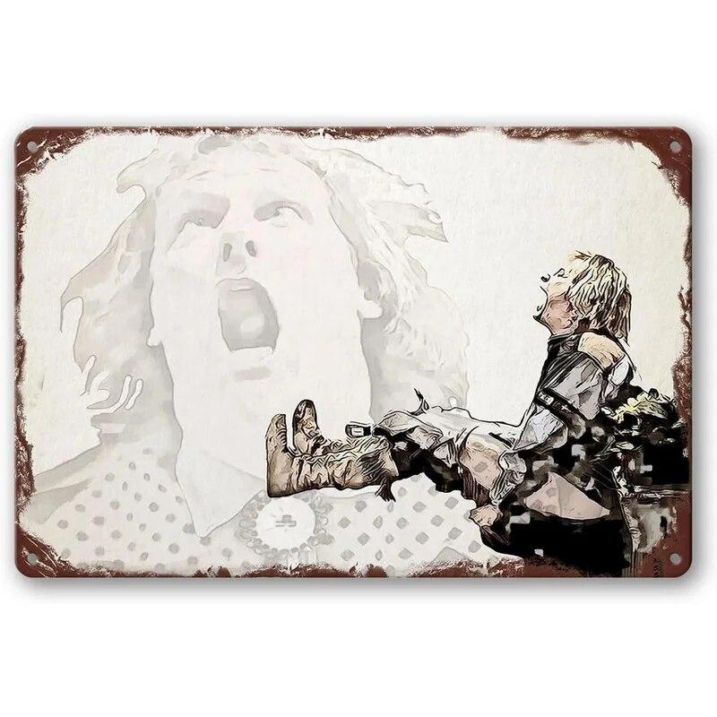 Retro Horse Make Me Happy Metal Tin Signs Vintage Posters for Garage Game Room Bar Man Cave Cafe Office Home Wall Decor Gift