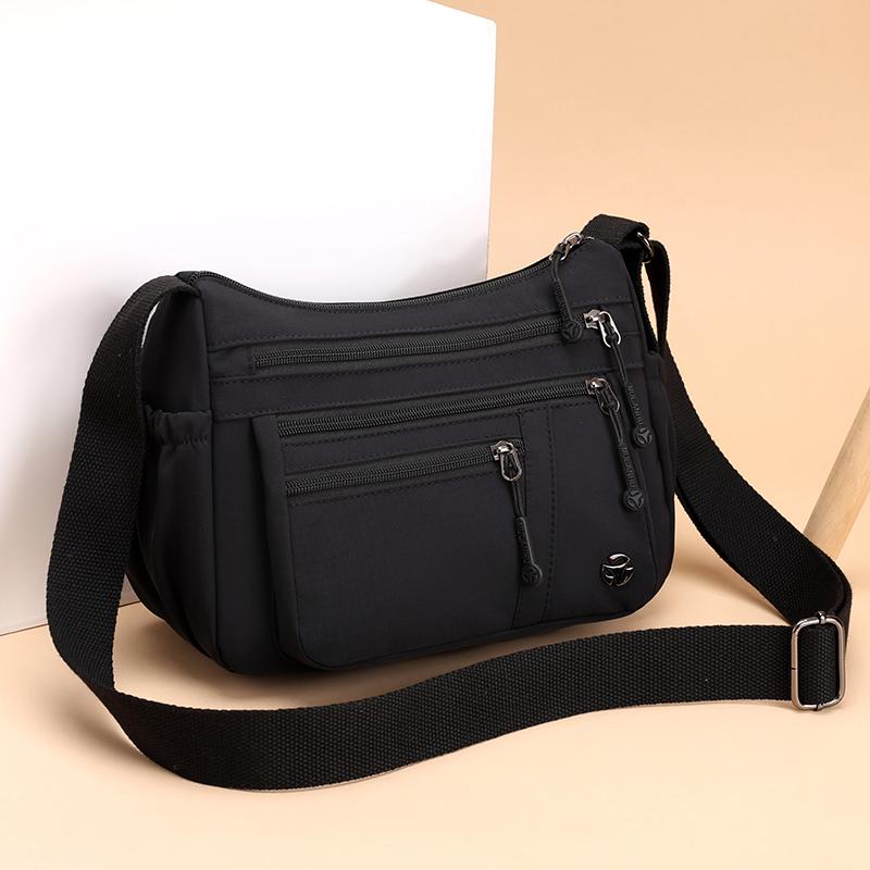 Женская маленькая квадратная сумка, большая вместительная сумка через плечо, сумка для мам среднего возраста, дорожная нейлоновая сумка через плечо