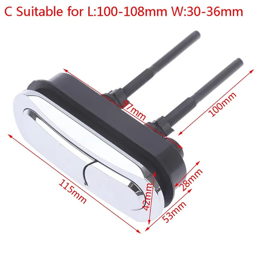 1Pcs Plastic Toilet Push Buttons Round/Square Shape Dual Flush Button Bathroom Accessories