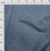 oneOone Cotton Poplin Blue Fabric Paisley Sewing Material Print Fabric By The Yard 42 Inch