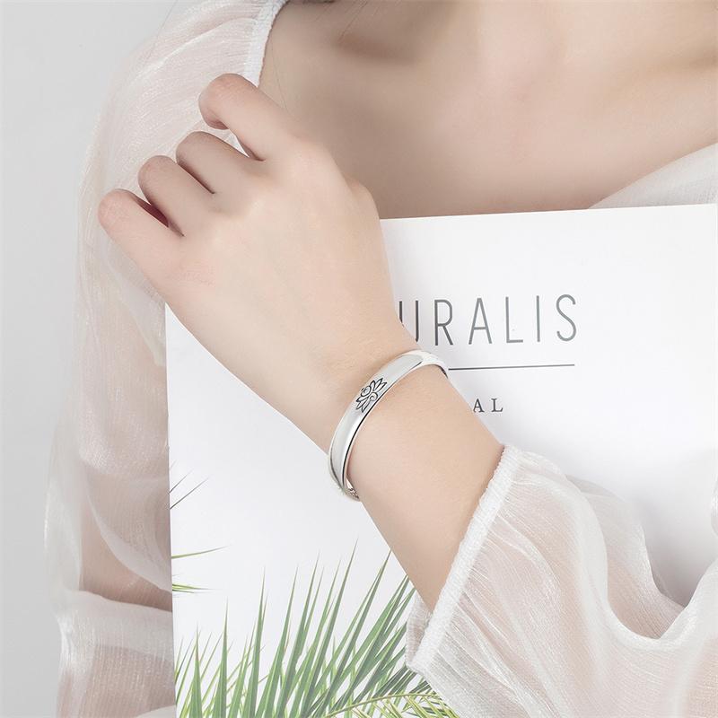 Новое поступление, браслет Namo Amitabha Sutra, женские аксессуары для рук, классический браслет в форме лотоса для женщин, благословение, амулет, ювелирные изделия для женщин