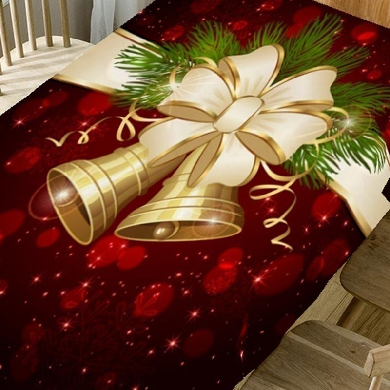 3D Printed Christmas Tablecloth Rectangular for Party Home Picnic Table Cloth