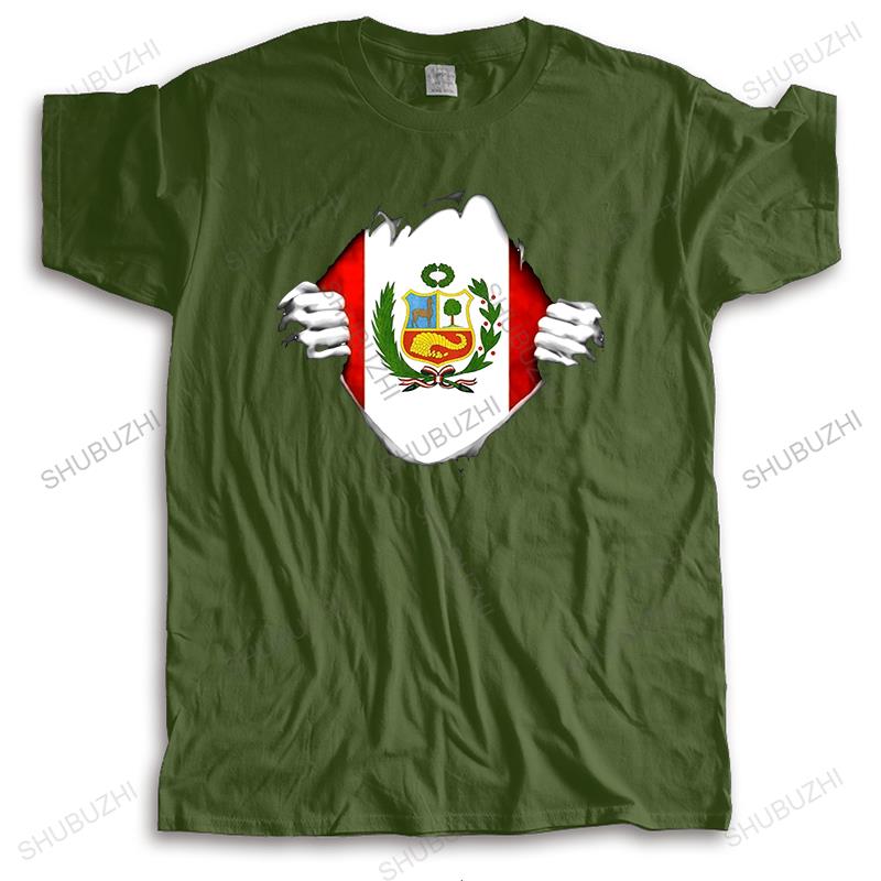 Funny Unisex T Shirt White TShirt Black Tee Peru Flag T Shirt Proud Peruvian Unisex Summer Casual Cotton Fashion TeeShirt Design
