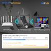 Беспроводной USB Wi-Fi адаптер Kosky WiFi 6 двухдиапазонный 1800 Мбит/с 802.11ax USB3.0 Увеличьте скорость интернета до 600 Мбит/с Беспроводной USB Wi-Fi адаптер