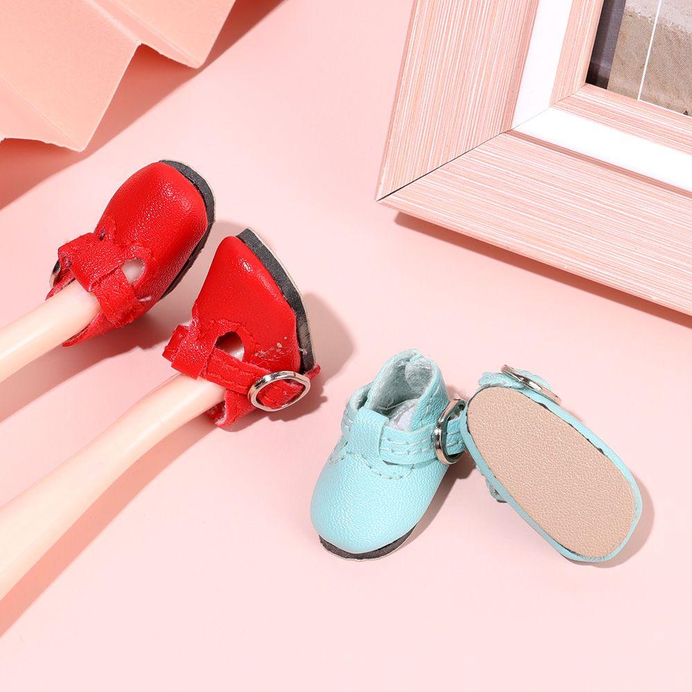 1 Pair Fashion Fit 1/6 Scale PU Leather Change Clothes Game Play House Doll Shoes Dolls Accessories