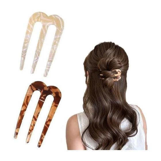 2pcs Hair Comb Set, Elegant Hair Stick for Updos, Ponytails, Half-Up Styles, Bun, French Twist, Hair Accessories for Women, Formal Events, Parties,