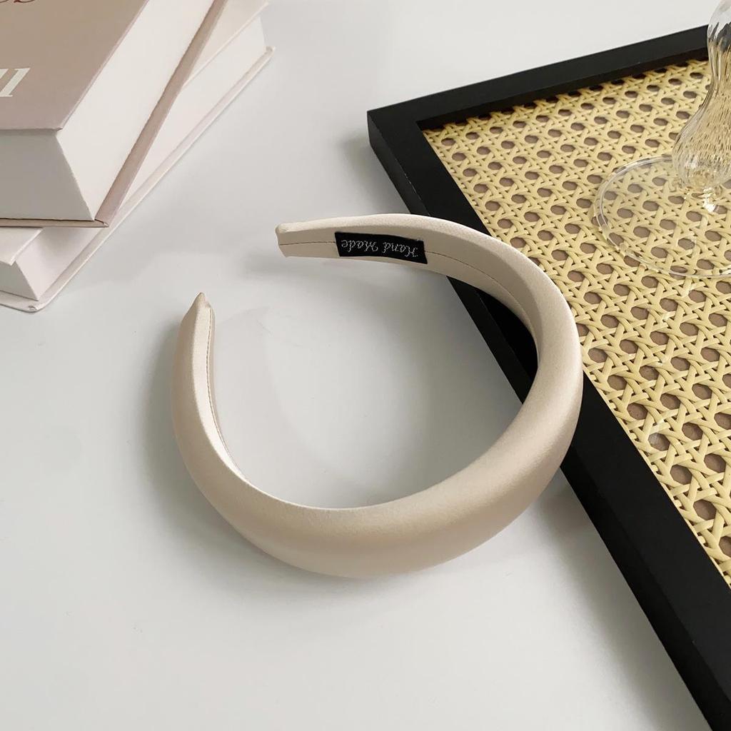 Повязка на голову вафельная конфетного цвета: Высокая тулья, Улучшенная губка для умывания лица, Широкий обруч для волос для ранней весны.