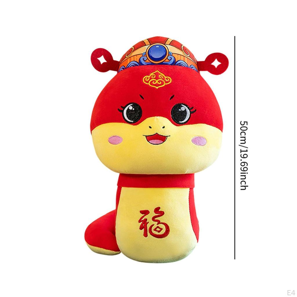 Chinese Year Snake Plush Doll Animal Soft Cartoon Stuffed Toy for
