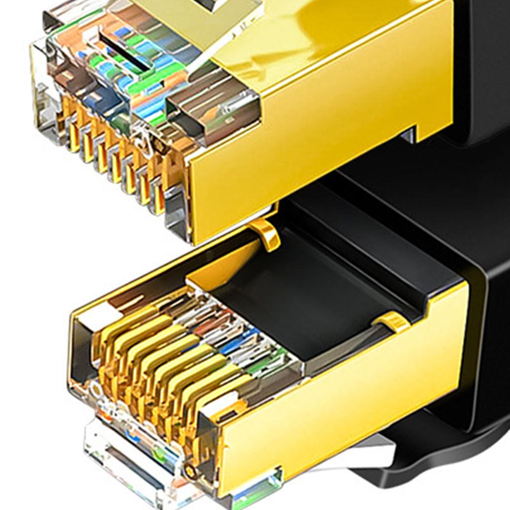 Сетевой кабель Cat 8, 40 Гбит/с, высокая скорость, 2000 МГц, двойное экранирование, 26 AWG, Ethernet-шнур Cat 8 для ноутбука, роутера