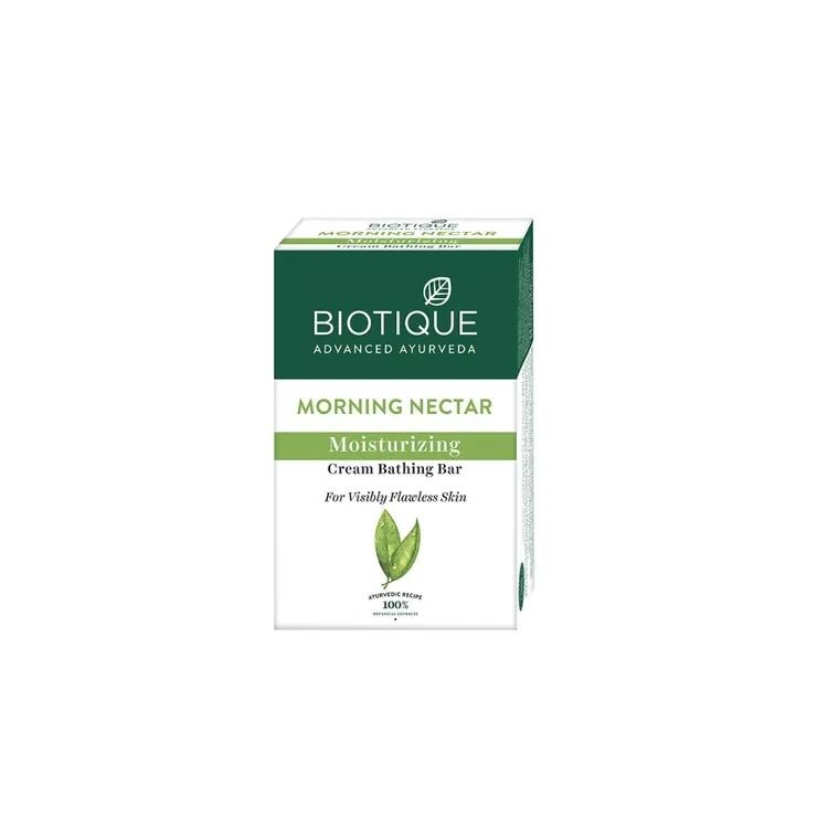Moisturizing Cream Soap (75 G), Morning Nectar Moisturizing Cream Bathing Bar, Biotique