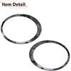 RLB-HILON Headlight Trim Ring Compatible With MINI Cooper R55 R56 R57 R58 R59 2007 2008 2009 2010 2011 2012 2013 2014 2015 Year, 1Pair Chrome