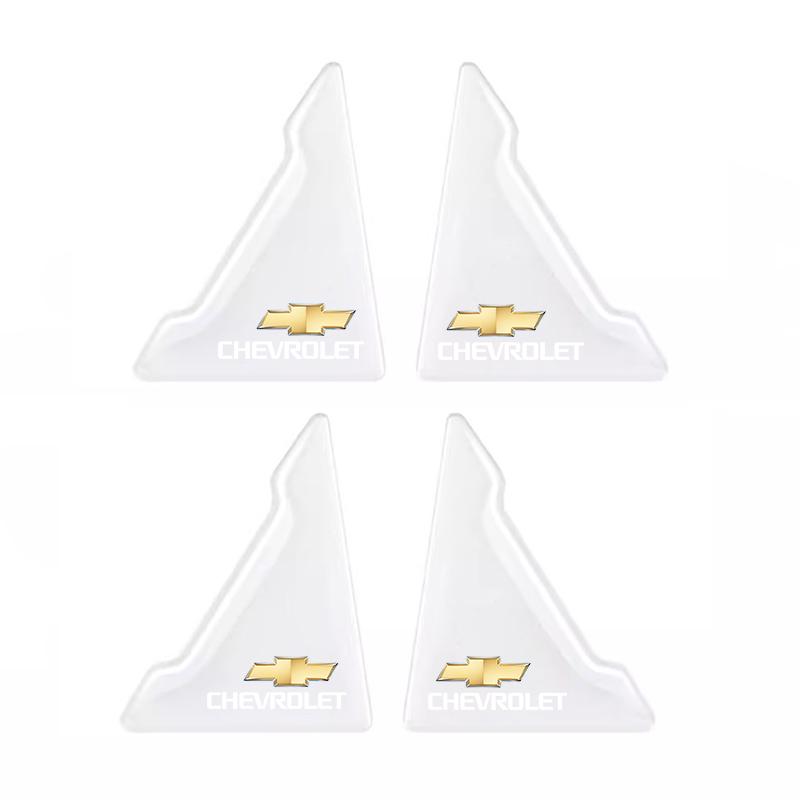 4Pcs Car Door Silicone Buffer Stickers Anticollision Anti Scratch For Chevrolet Spark Captiva Cruze Malibu Equinox Trax Camaro