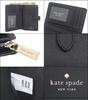 Кошелек Kate Spade KC580 Черный Кожа Saffiano Madison Средний Компактный Двустворчатый Кошелек [Kate Spade] (Кошелек Bifold) Женская [Товар Outlet] [Бренд] [Товар]