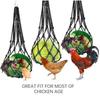 4Pcs Net Bag Chicken Vegetable Hanging Feeder Healthy Feeding Even Mesh Simple Installation Chicken Vegetable Feeder