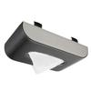 REMDY Car Tissue Holder Sun Visor Installation Easy Hanging Compact Slim Car Storage PU Leather Case Black X Beige One-Touch