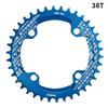 RIDERACE Bicycle Crank Chainring 104BCD Round Shape Narrow Wide 32T/34T/36T/38T Mountain Bike Crankset Chainwheel Single Plate