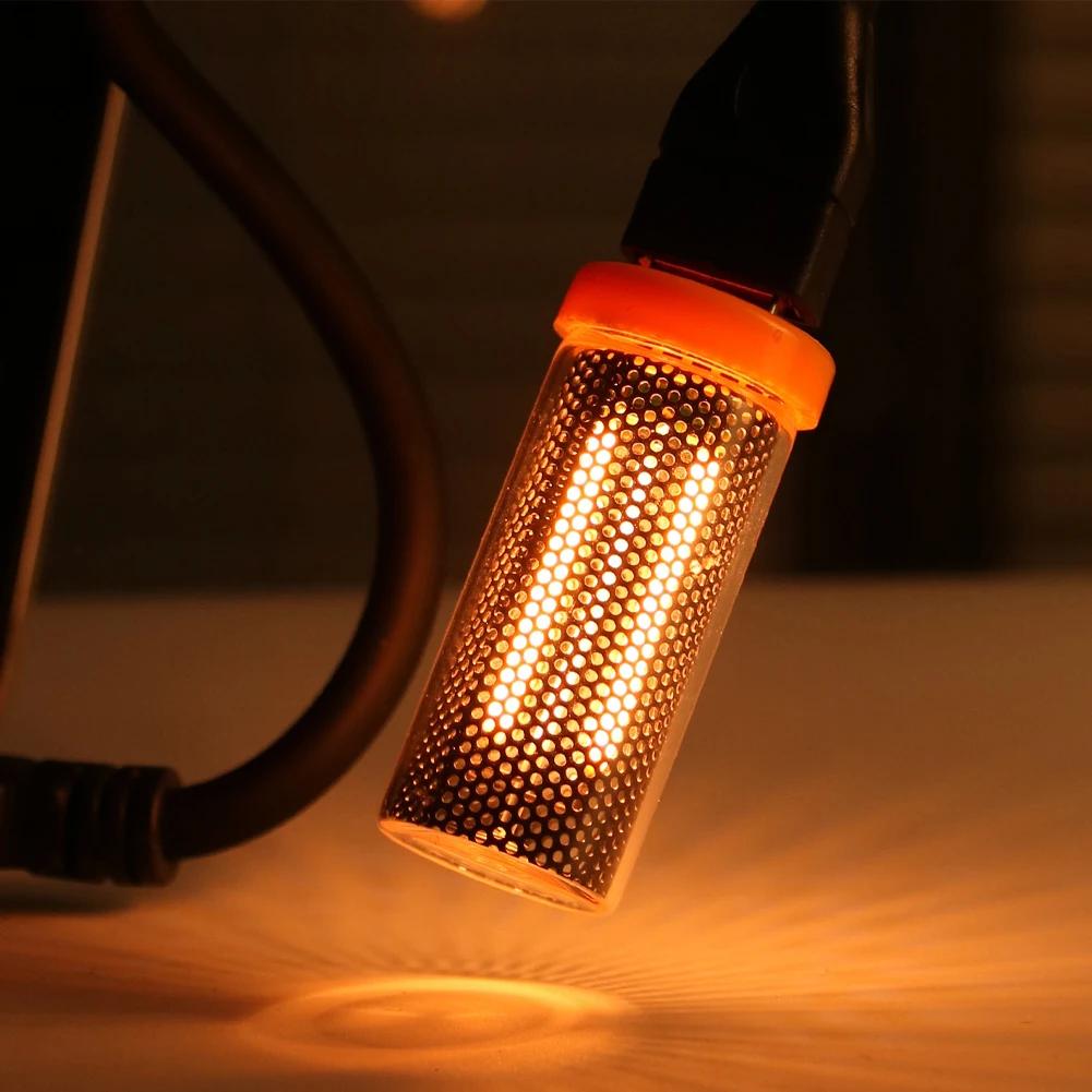 Креативная USB светодиодная атмосферистая лампа для автомобиля, сенсорное управление, лампа с нитью накаливания, ночное украшение, освещение для спальни, портативная стеклянная лампа