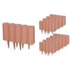Block Fence Brown 10 Pieces