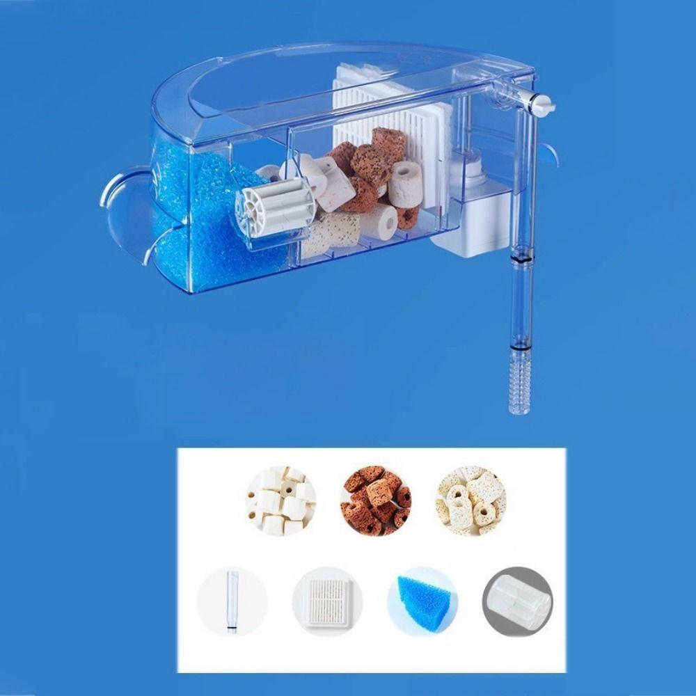 Прозрачный круглый фильтр для аквариума Бесшумный полукруглый фильтр-бокс Водопадный фильтр-бокс Главная