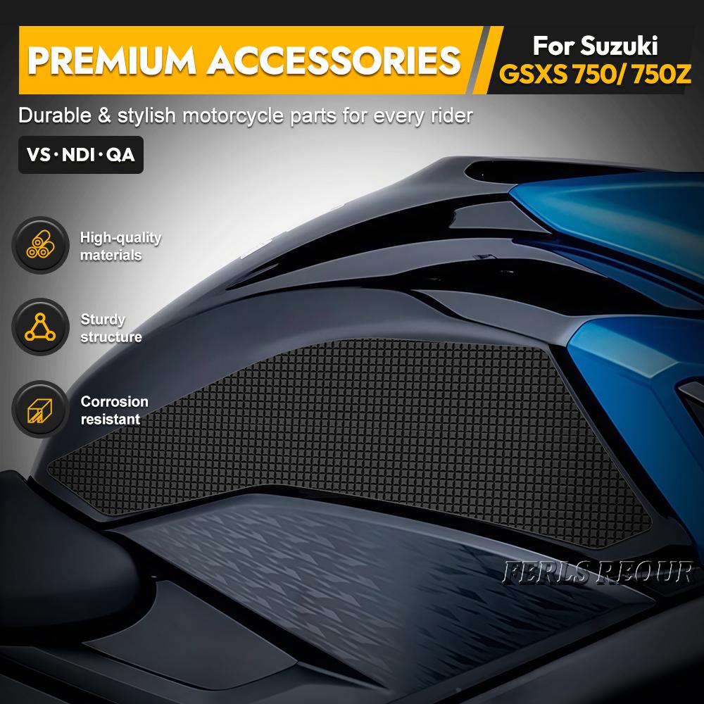 Мотоциклетная наклейка Для GSXS 750 2017-2020 GSXS 750Z 2017-2020 Мотоциклетная боковая накладка на топливный бак Защита коленей