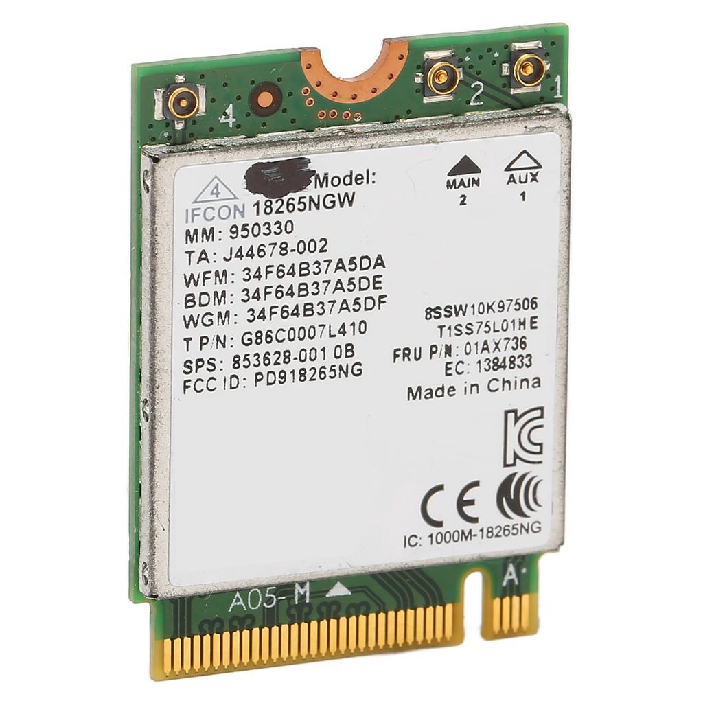 Dual Band WiFi Card 2.4Ghz 5Ghz 867Mbps Bluetooth 4.2 NGFF Wireless Internet Card for Home Office