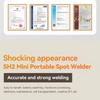 Awgem Portable Spot Welder DIY Handheld Spot Welding Machine 90 Gears Adjustable Spot Welding for 18650 Lithium Battery