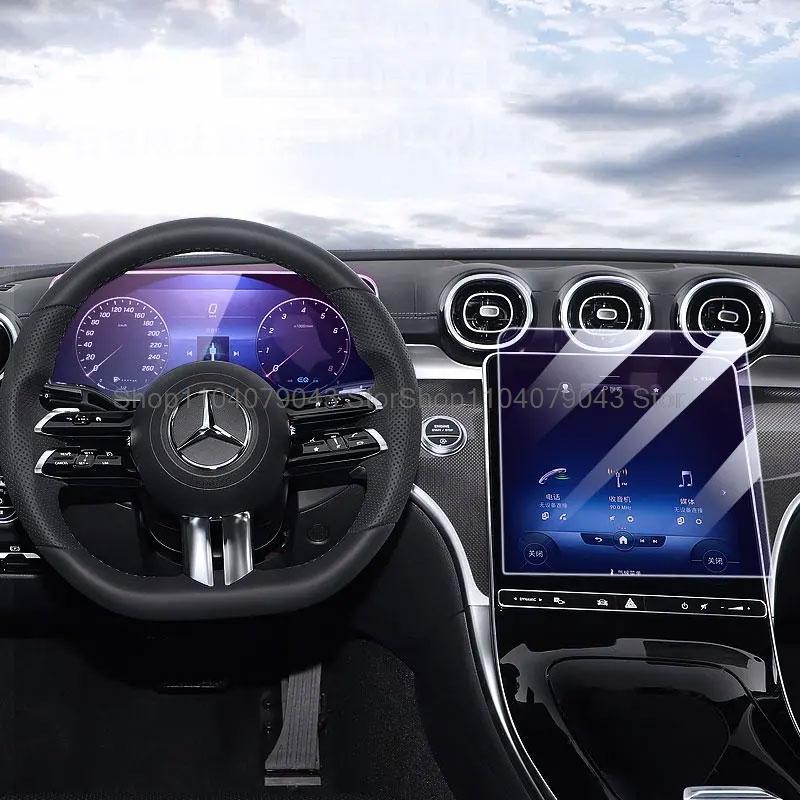 Tempered Glass Screen Protector film for Mercedes-Benz EQE 500 EQE 350 2023 Car GPS Navigation and Instrument LCD Anti-scratch