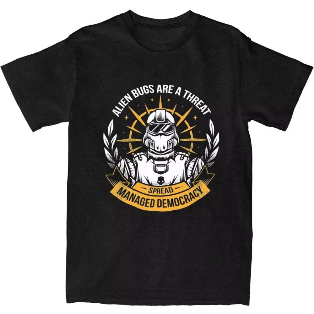 Men Women's Spread Democracy Helldivers 2 T Shirts Accessories New Video Game Tops T-shirt Unique Tee Shirt Summer
