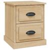 Maison Exclusive - Table de chevet chêne sonoma 39x39x47,5 cm bois d'ingénierie