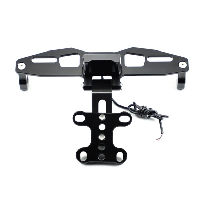 Adjustable Motorcycles License Bracket with Light Fit for TFX150 MslaL150 Motorbike Accessories