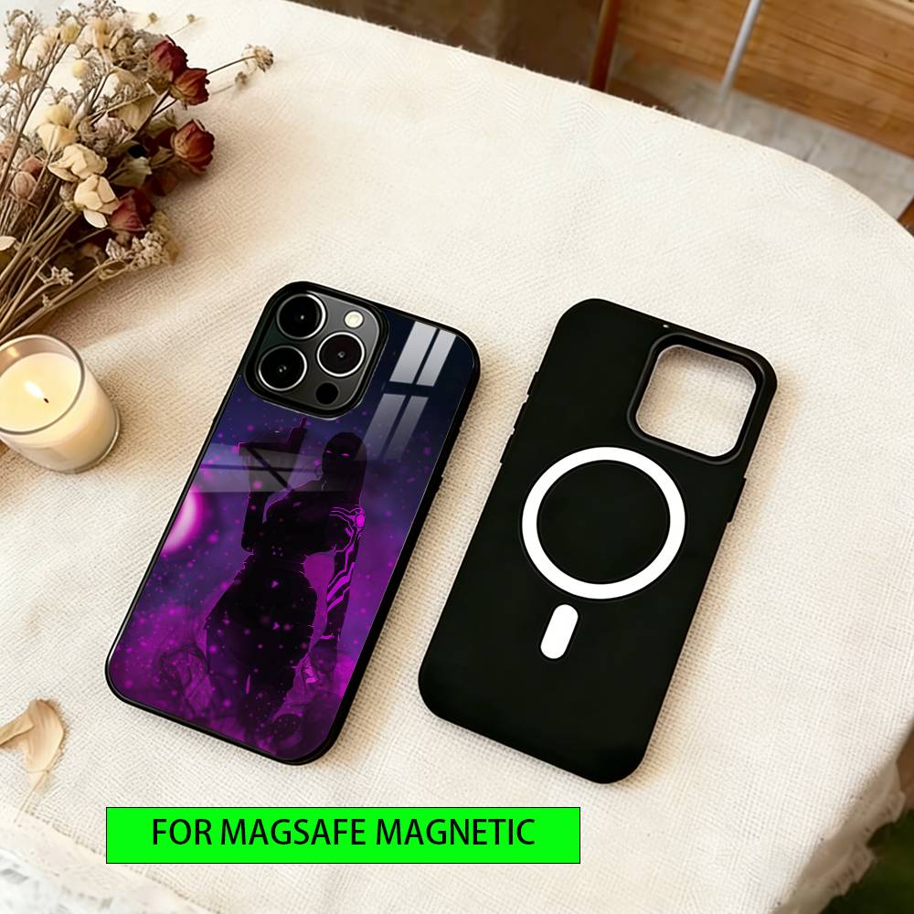 Reyna Valorant Phone Case For iPhone17,16,15,14,13,12,11 Plus,Pro Magnetic with Magsafe Wireless Charging