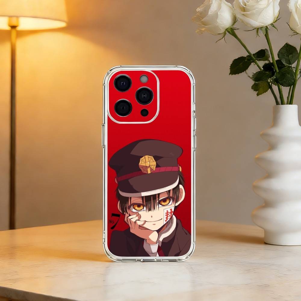 Чехол для телефона «Туалетный Ханако-кун» для iPhone 17 16 15 14 13 12 11 Mini Pro Max Plus Прозрачный чехол