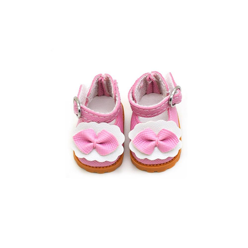 Разные стили обуви Labubu Ручная работа Кожаная обувь Labubu Хобби Туфли с бантом для Labubu