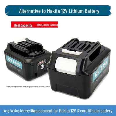Совместимое зарядное устройство для литий-ионных аккумуляторов Makita 10.8-12V: Модели BL1012, BL1021 (DC10WD)