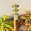 93.98 Cm Victorian Royal Brass Walking Cane, Fully Handmade Leather Stitched Walking Stick, Gift for Him, Christmas Gift