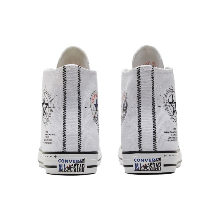Converse All Star Comfortable Daily High Top Canvas Shoes Unisex Sneakers White Black A01587C