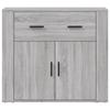 816574 vidaXL Buffet Sonoma gris 80x33x70 cm Bois d'ingénierie