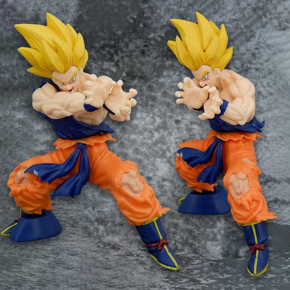 Dragon Ball Z Son Goku Anime Figure Battle Damage Shockwave Manga Statue Pvc Action Figurine Collectible Model Doll Toy