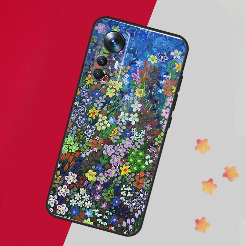 Яркая цветочная живопись Чехол-кейс для Xiaomi 15 Ultra 13 14 11T 12T 13T 14T Pro Чехол для POCO F7 F6 F5 X3 X5 X6 X7 Pro