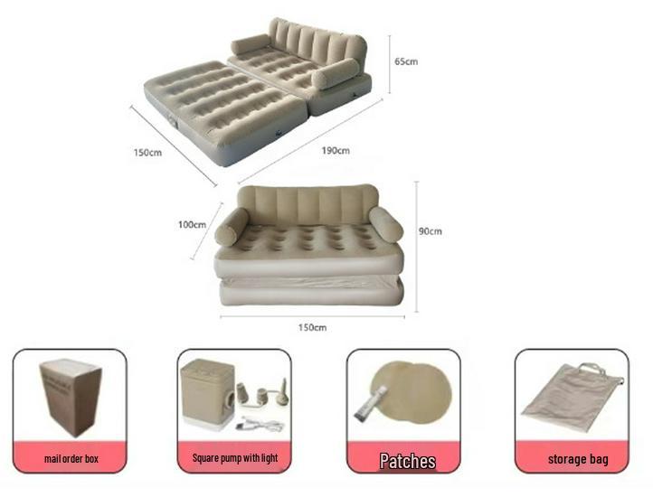 Надувной диван и кровать: Портативный коврик для улицы и помещений для кемпинга и сна