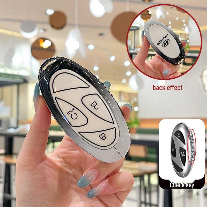 Чехол для ключа Hyundai Tucson L 2025: Полностью металлический корпус для новой модели 5-го поколения