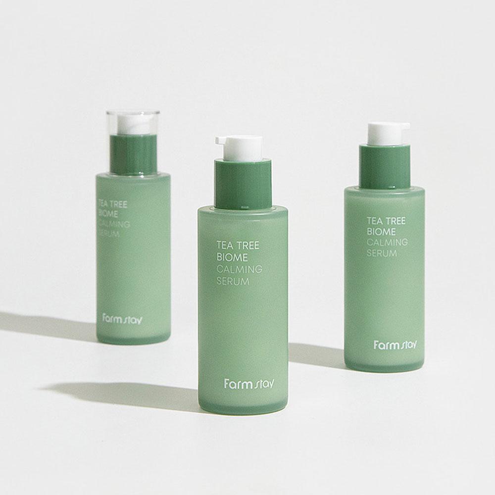 Farmstay Tea Tree Biome успокаивающая увлажняющая сыворотка от прыщей 50 мл